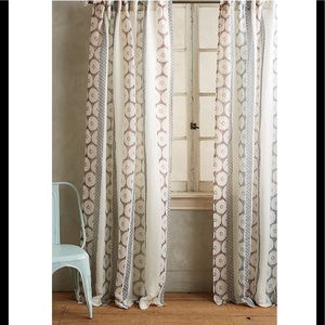 Anthropologie Curtains - Falling Circles